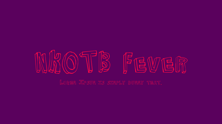 NKOTB Fever Font
