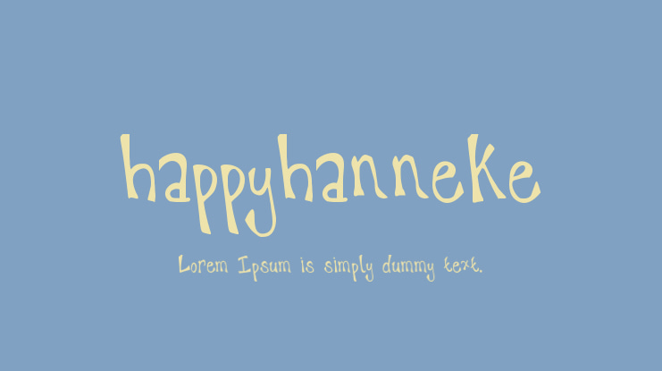 happyhanneke Font