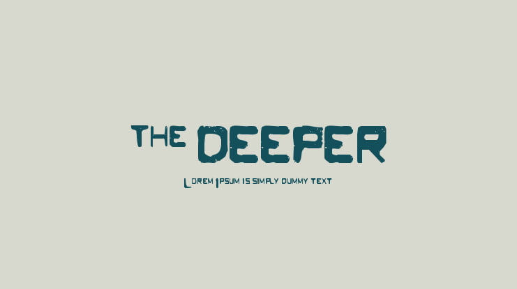 the DEEPER Font