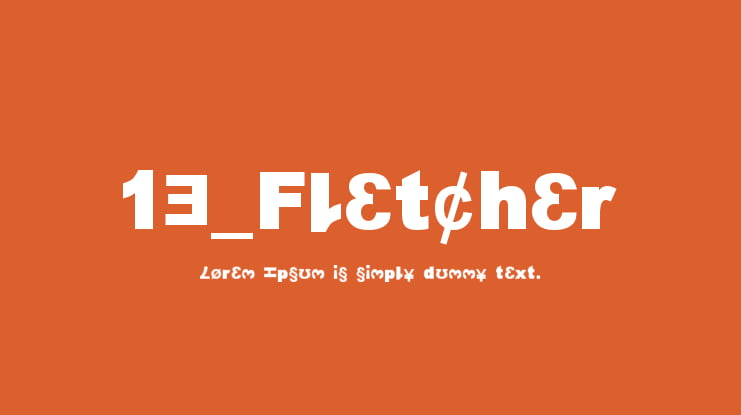 13_Fletcher Font