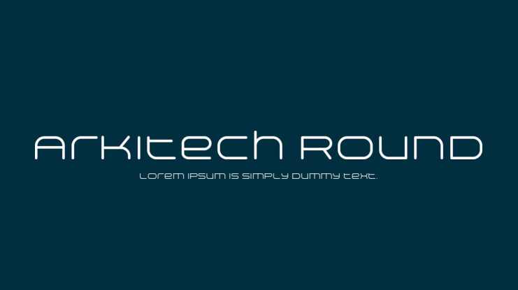 Arkitech Round Font