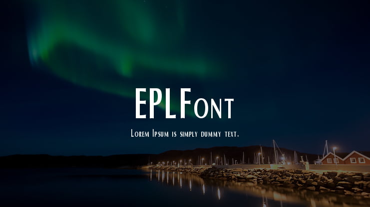 EPLFont Font