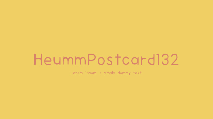 HeummPostcard132 Font