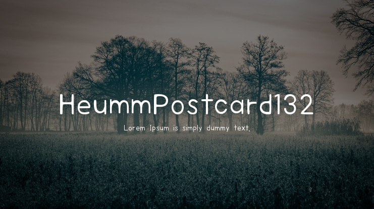 HeummPostcard132 Font