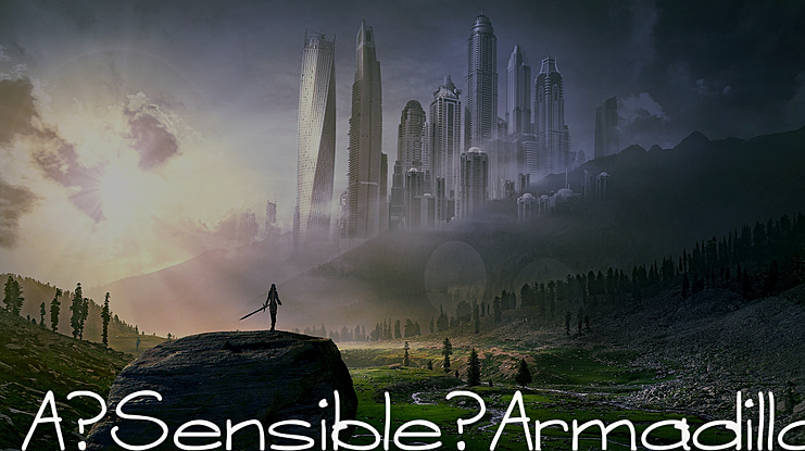 A Sensible Armadillo Font