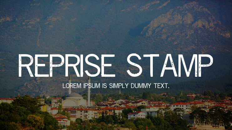 Reprise Stamp Font