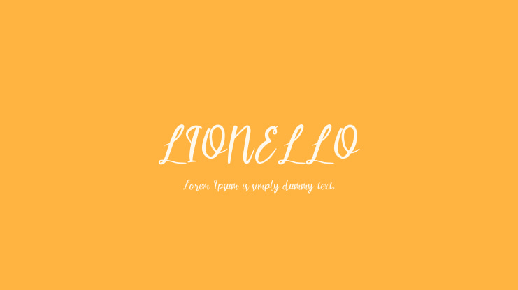 LIONELLO Font Family
