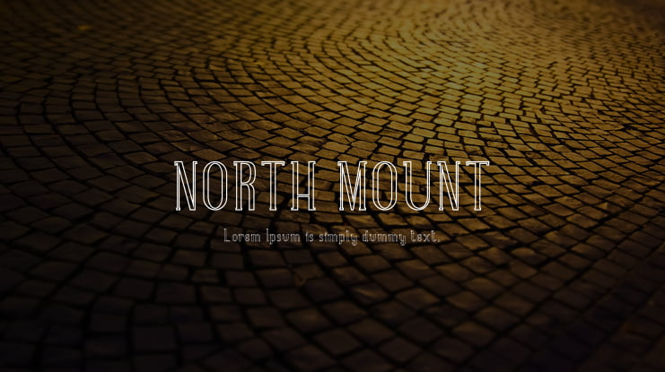 NORTH MOUNT Font Family