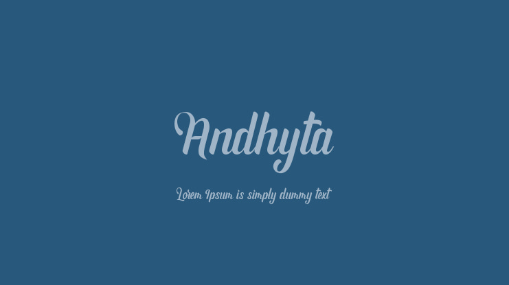 Andhyta Font