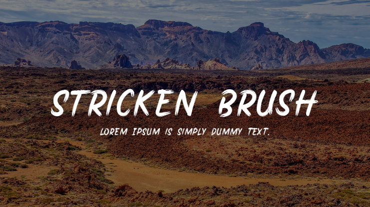 Stricken Brush Font