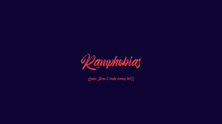 Ramphobias Font
