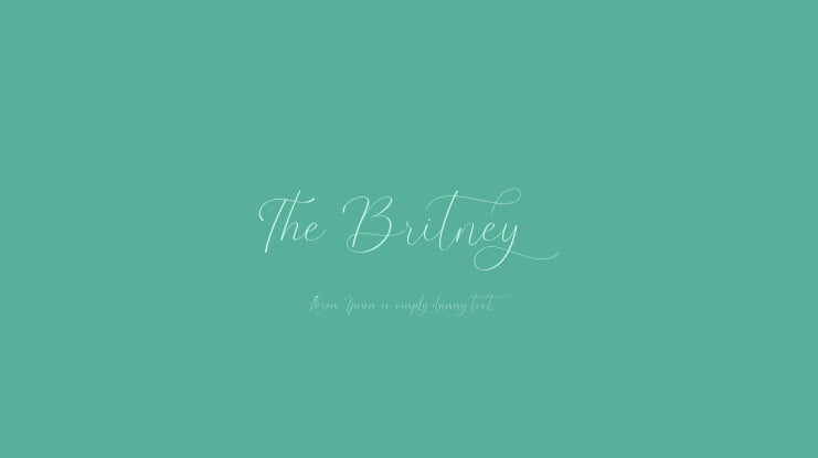 The Britney Font