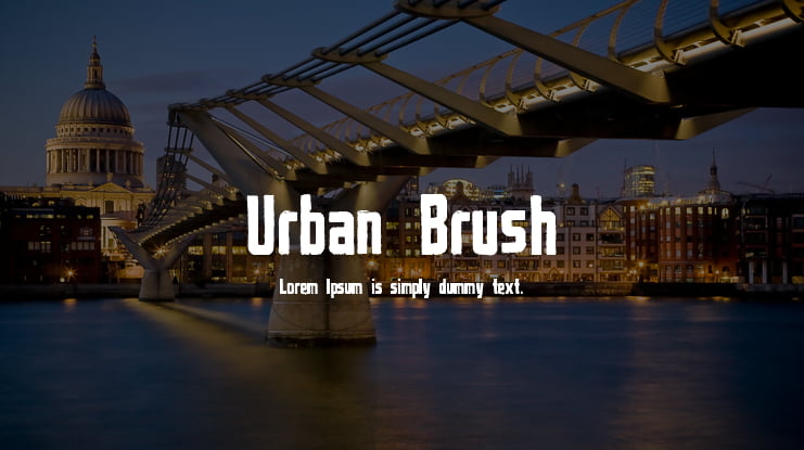 Urban Brush Font