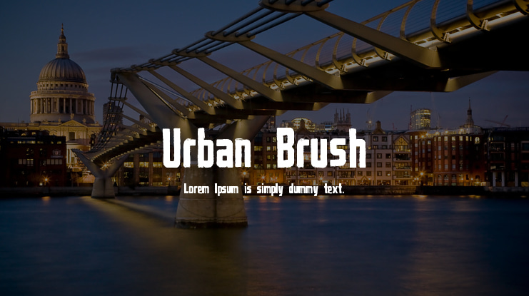 Urban Brush Font