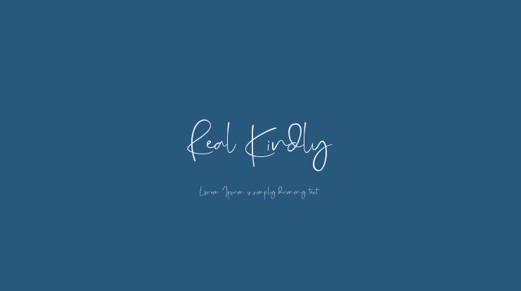 Real Kindly Font