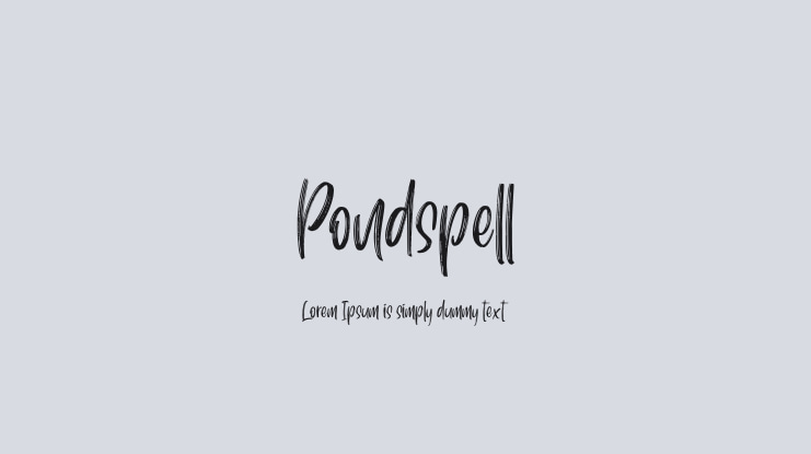 Pondspell Font