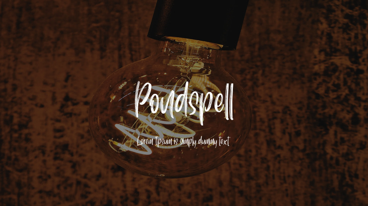 Pondspell Font