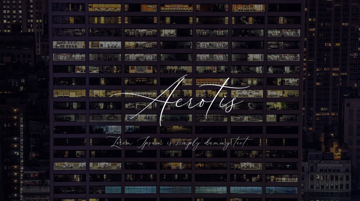 Aerotis Font