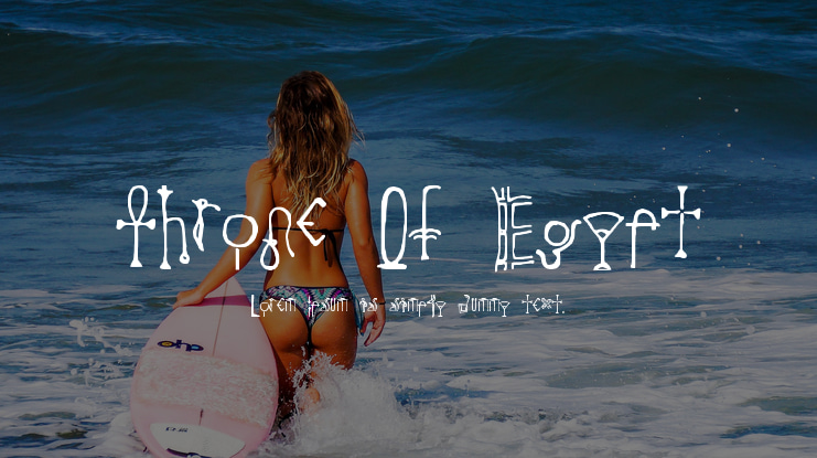 Throne Of Egypt Font