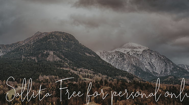 Sallita Free for personal only Font