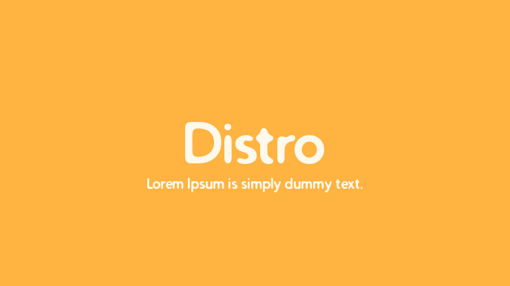 Distro Font Family