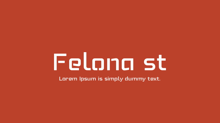 Felona st Font Family