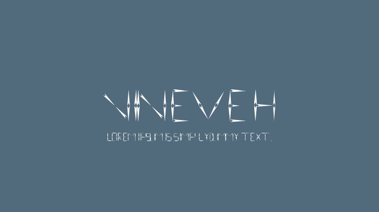 nineveh Font