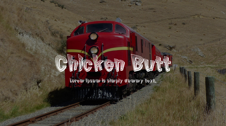 Chicken Butt Font