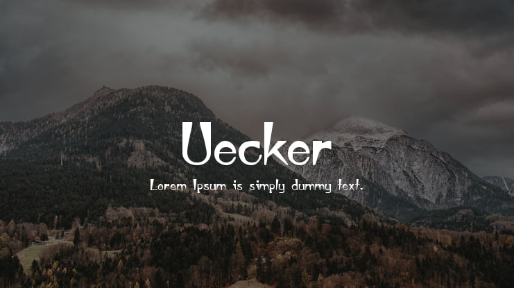 Uecker Font
