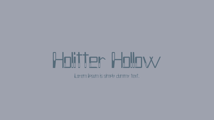 Holitter Hollow Font
