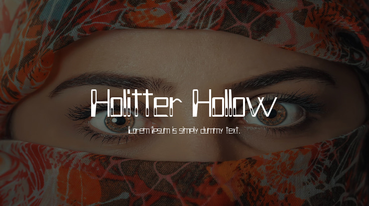 Holitter Hollow Font