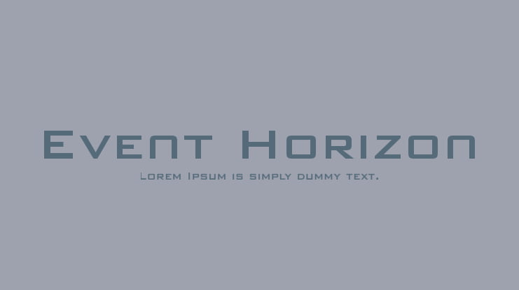 Event Horizon Font
