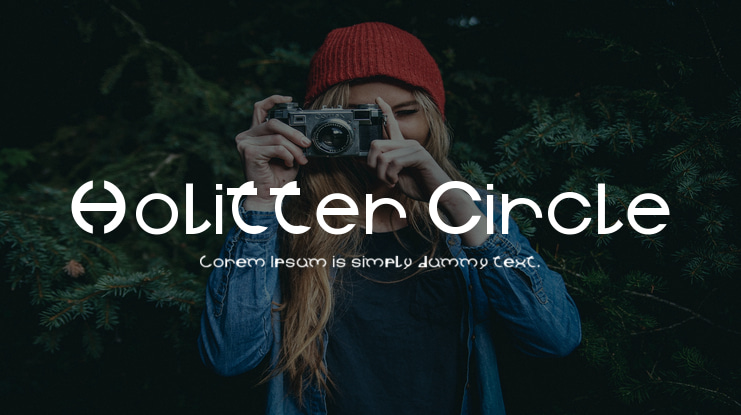 Holitter Circle Font