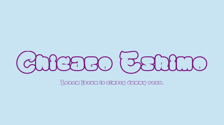 Chicago Eskimo Font
