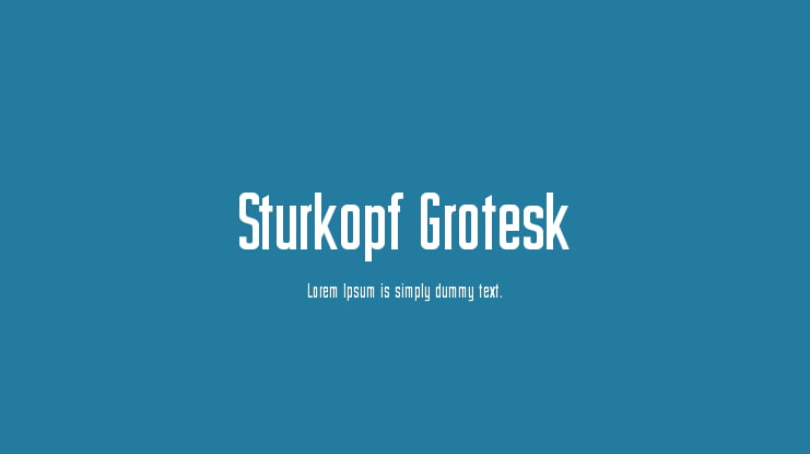 Sturkopf Grotesk Font