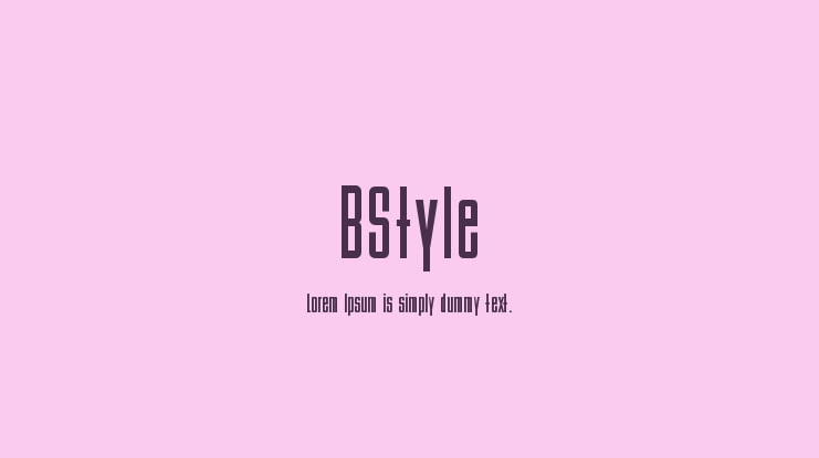 BStyle Font Family
