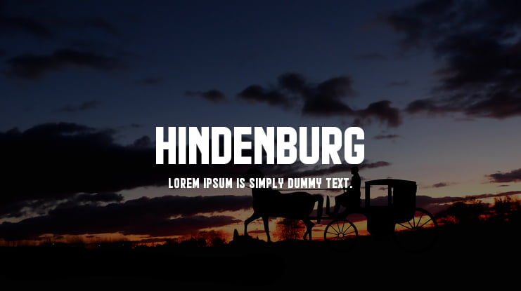 Hindenburg Font Family