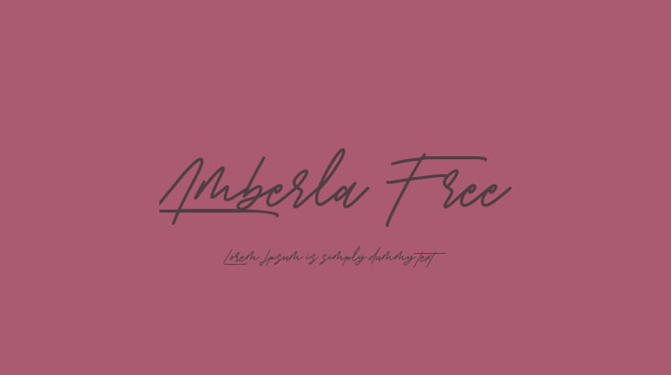 Amberla Free Font