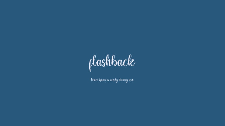 flashback Font