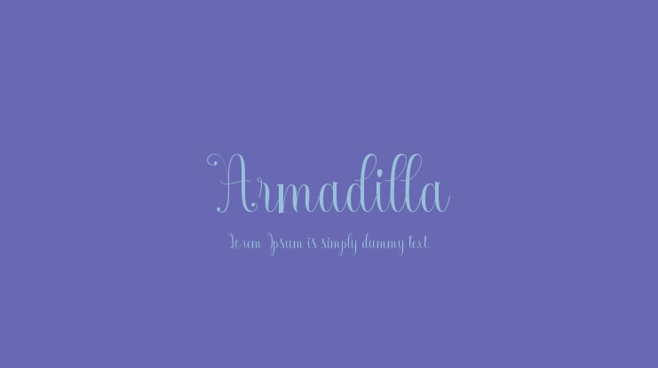 Armadilla Font