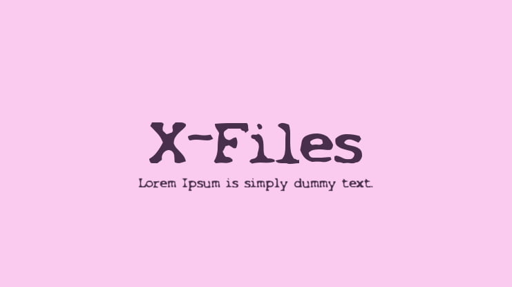X-Files Font