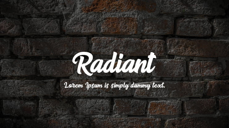 Radiant Font
