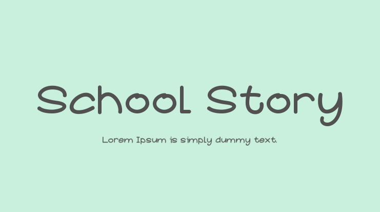 School Story Font