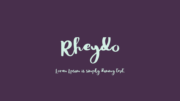 Rheydo Font