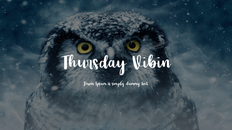 Thursday Vibin Font