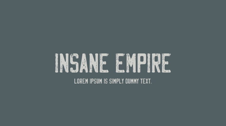 Insane Empire Font