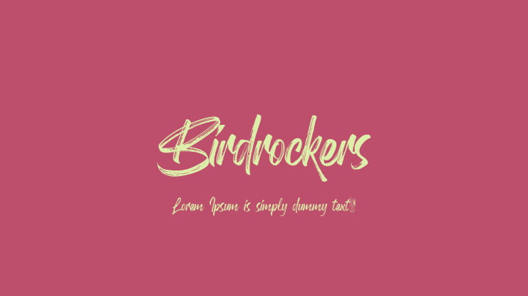 Birdrockers Font