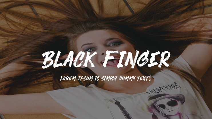 Black Finger Font