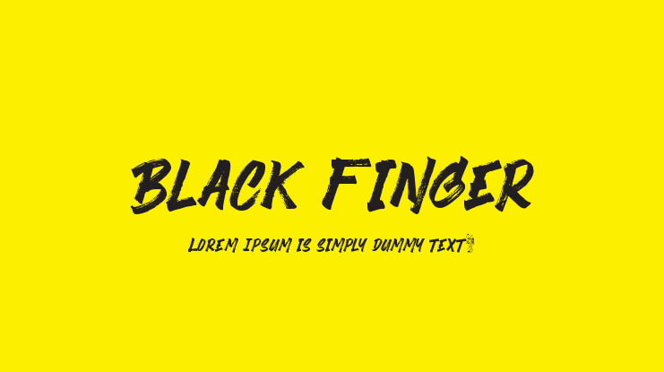 Black Finger Font