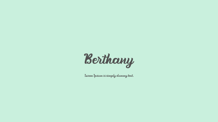 Berthany Font